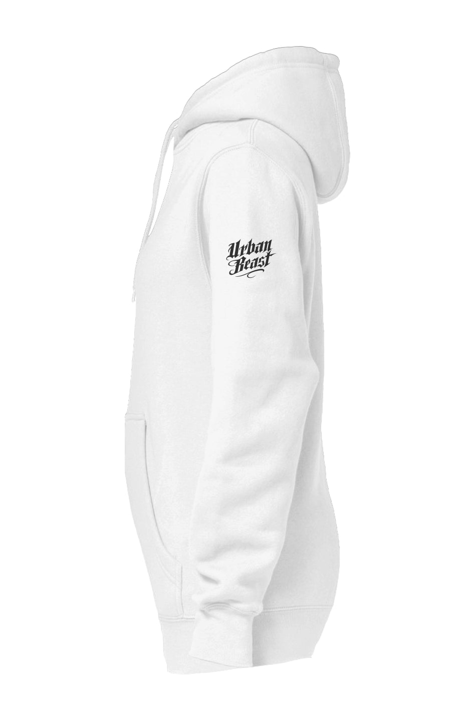 Urban Beast White Premium Pullover Hoodie
