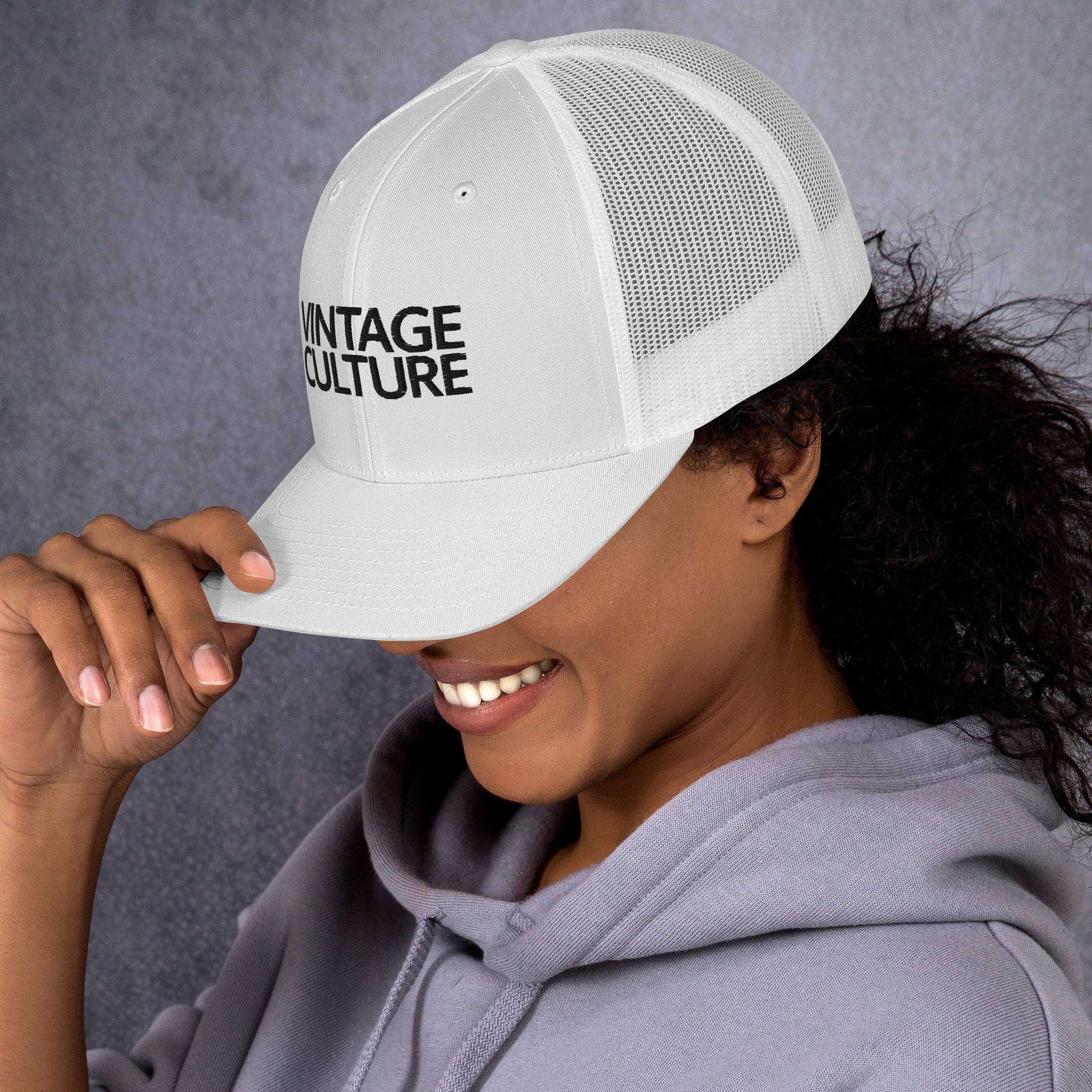 Vintage Culture White Trucker Cap