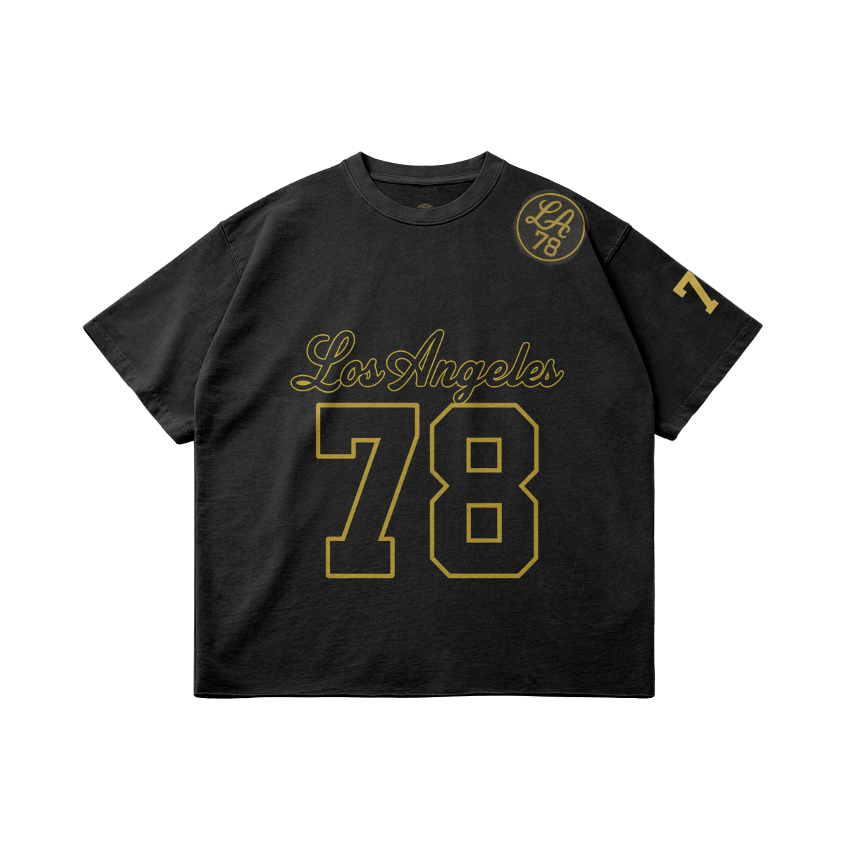 Vintage Graphic Tee Retro “Los Angeles 78” Black