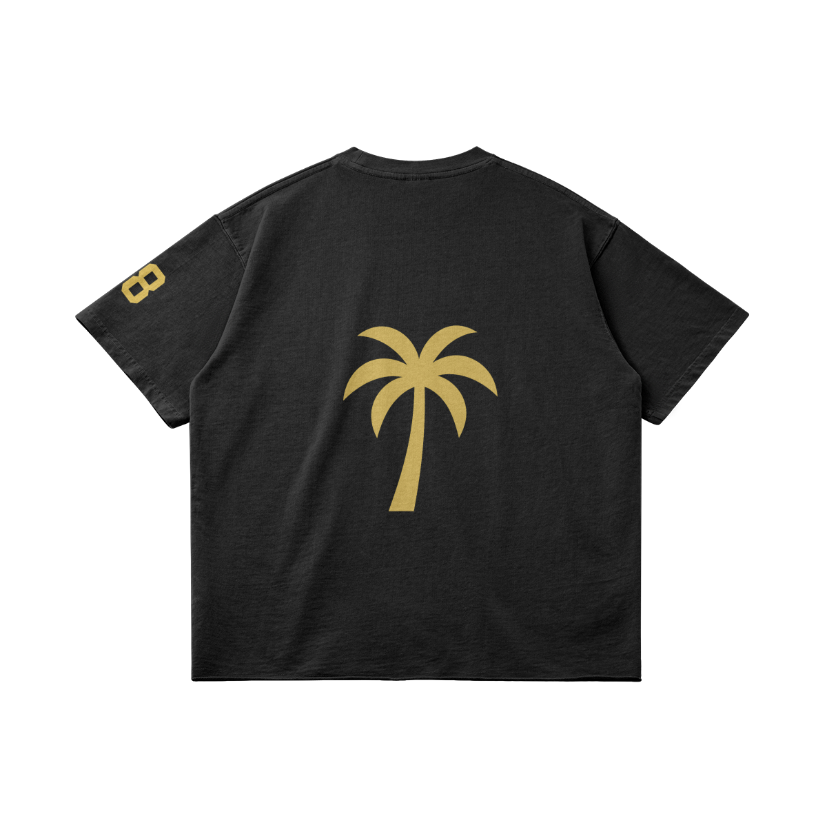Vintage Graphic Tee Retro “Los Angeles 78” Black - Faded Black / S