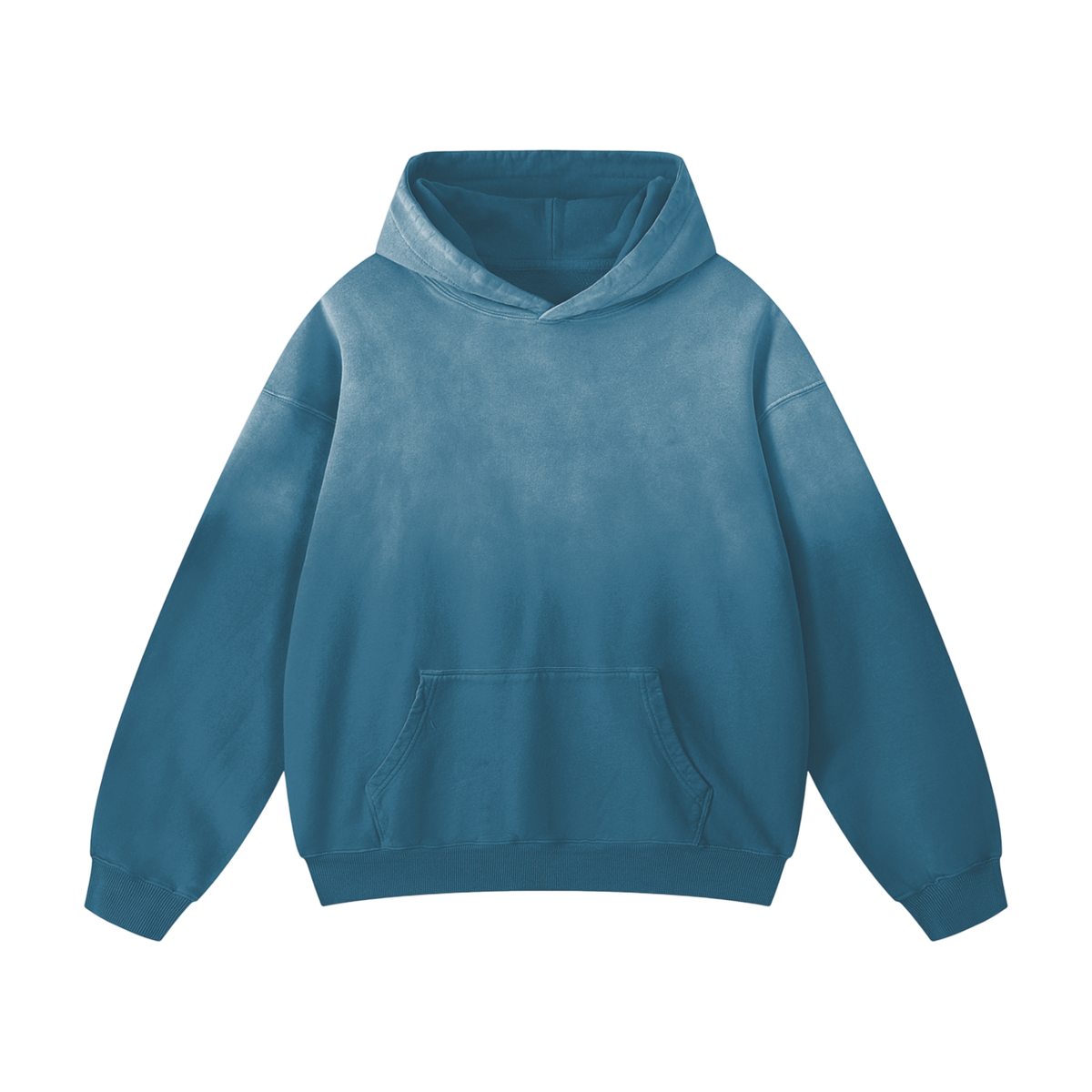 Heavyweight Sunfade Oversized Hoodie Gray Green