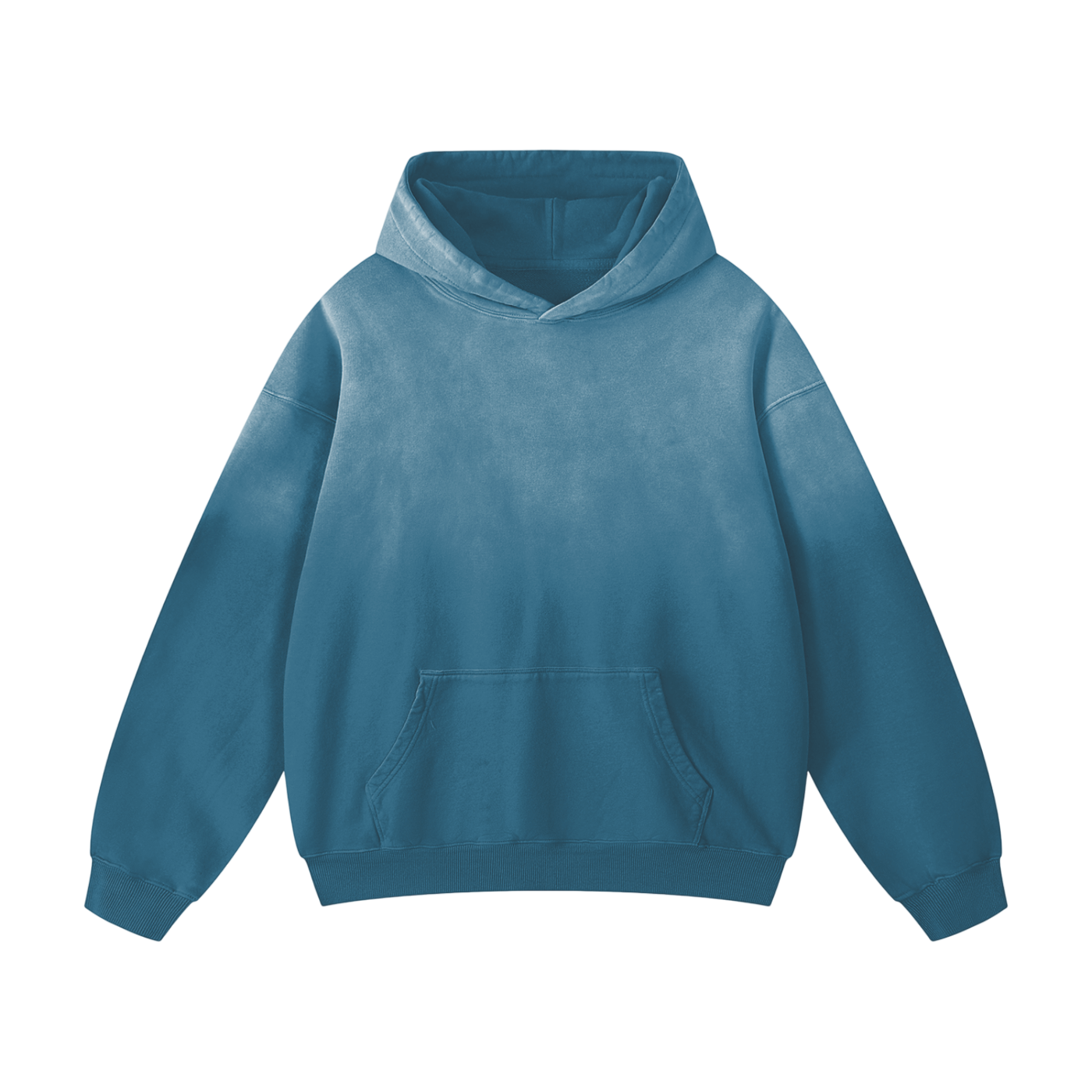 Heavyweight Sunfade Oversized Hoodie Gray Green