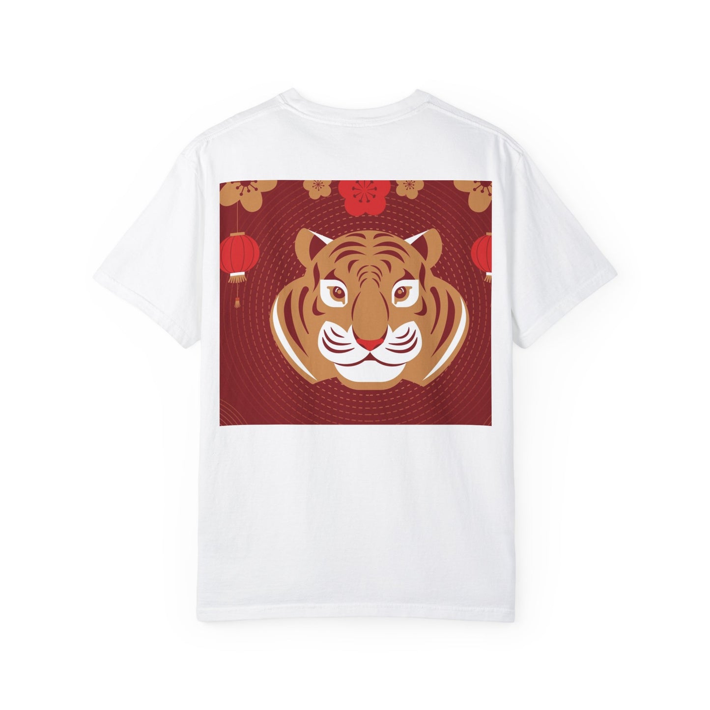 Wild Spirit Unisex Garment-Dyed T-Shirt - Tiger Design & Animal Patterns