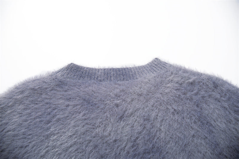 Fuzzy Graphic Knit Sweater
