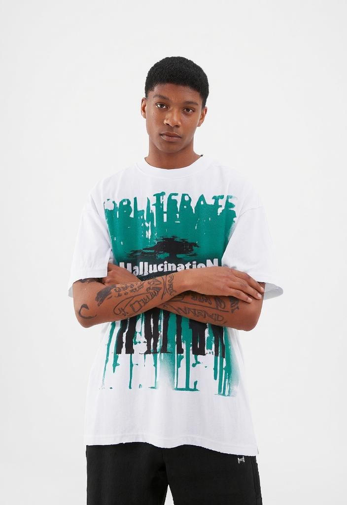 Överdimensionerad Streetwear Hallucination T-shirt