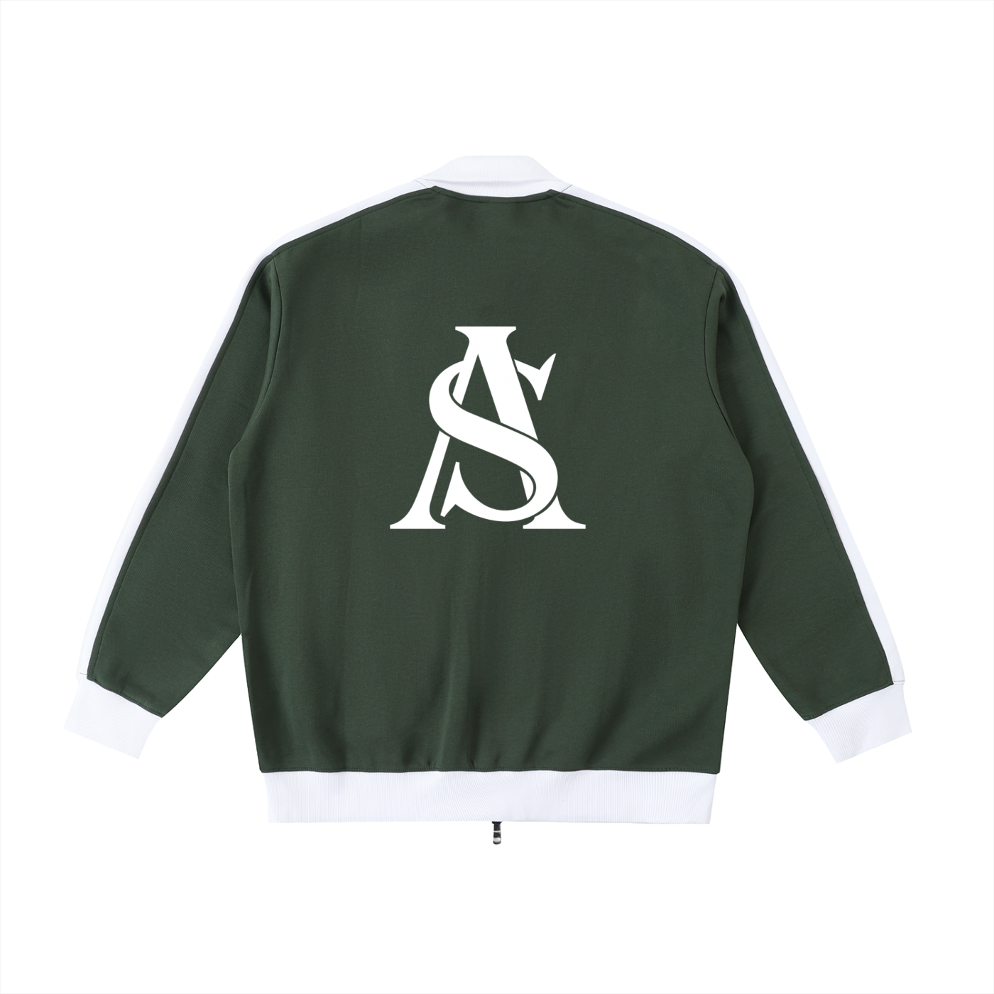 Ariva Streetwear “AS Legacy” Monogram Track Jacket - GREEN