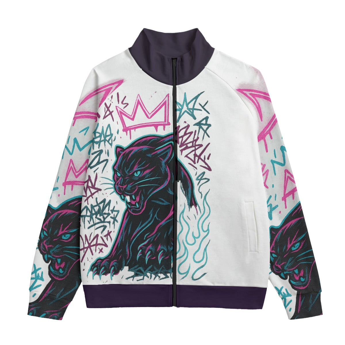 Street King: Panther Graffiti Art Jacket