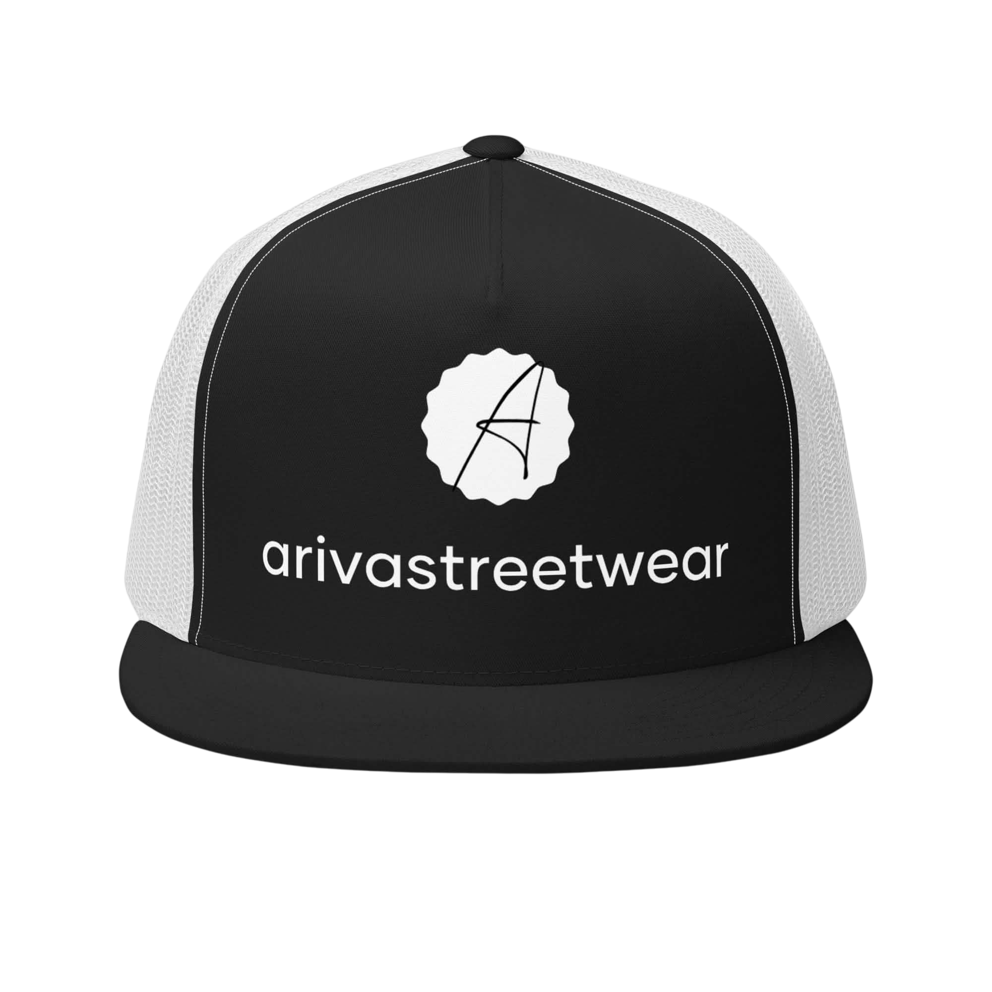 Men's Trucker Cap Black & White