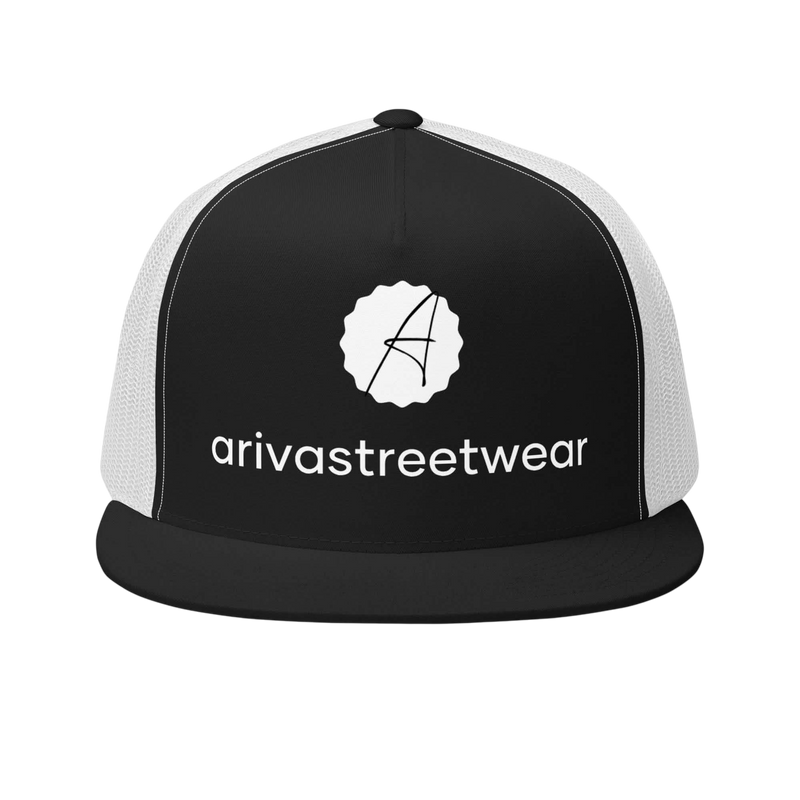 Men's Trucker Cap Black & White