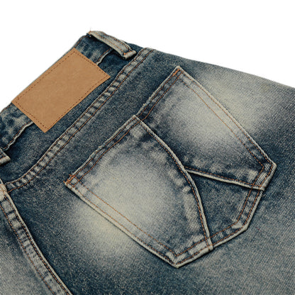 BLAU FLAMES - Baggy Graphic Jorts