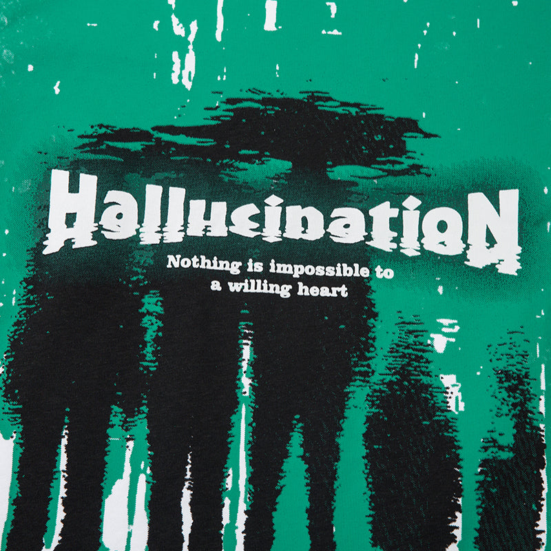 Överdimensionerad Streetwear Hallucination T-shirt