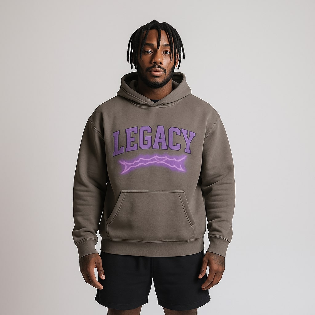 Legacy Graphic Pullover Hoodie - Grey