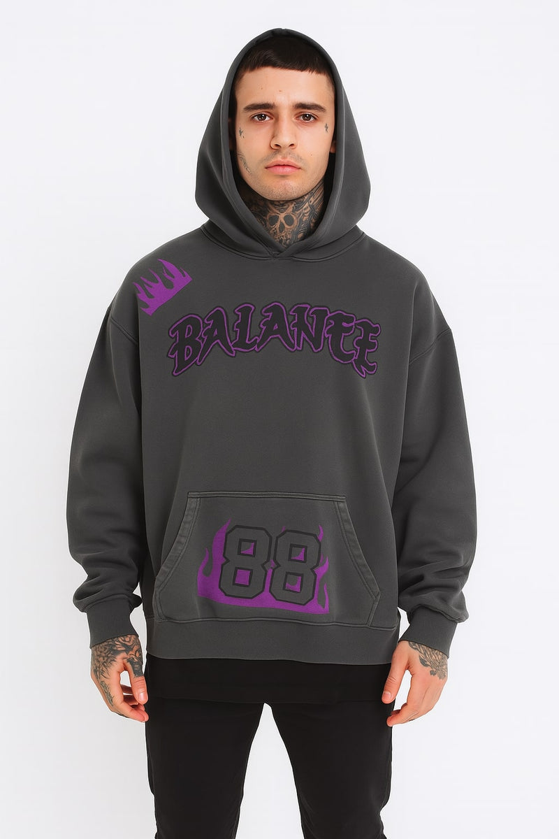 Dark Flame ‘88 BALANCE’ Streetwear Hoodie