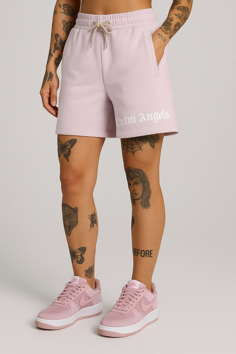 Palm Angels FLEECE GIRL KORT LOGOTYG