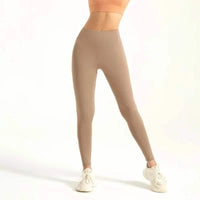 High-Waist Seamless Workout Leggings - cocoa / S - Women’s Activewear Pants