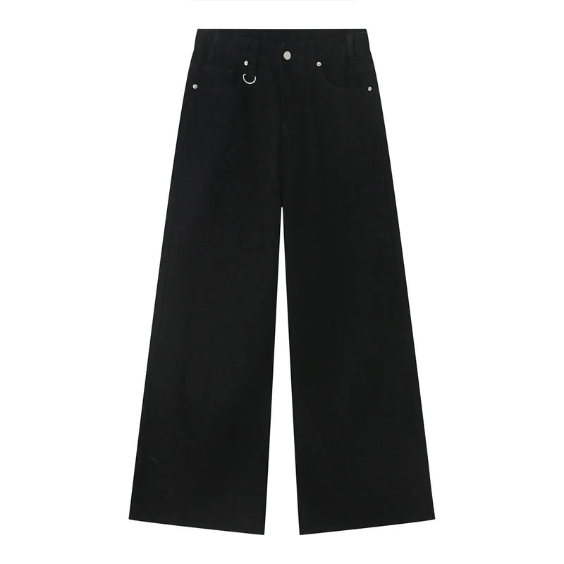 BLUE WASHED BAGGY JEANS