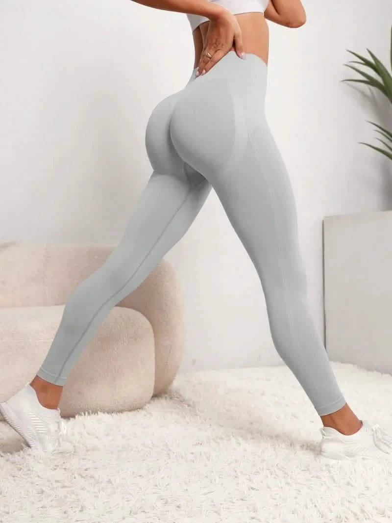 High-Waist Yoga Leggings with Hip Lift