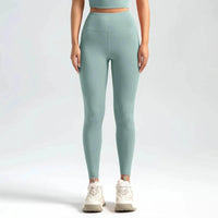 High-Waist Seamless Workout Leggings - Dark green / XXL - Women’s Activewear Pants