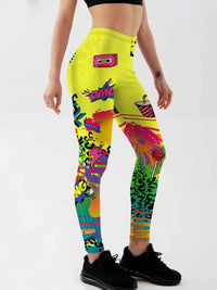 Skull Rose Printed Leggings