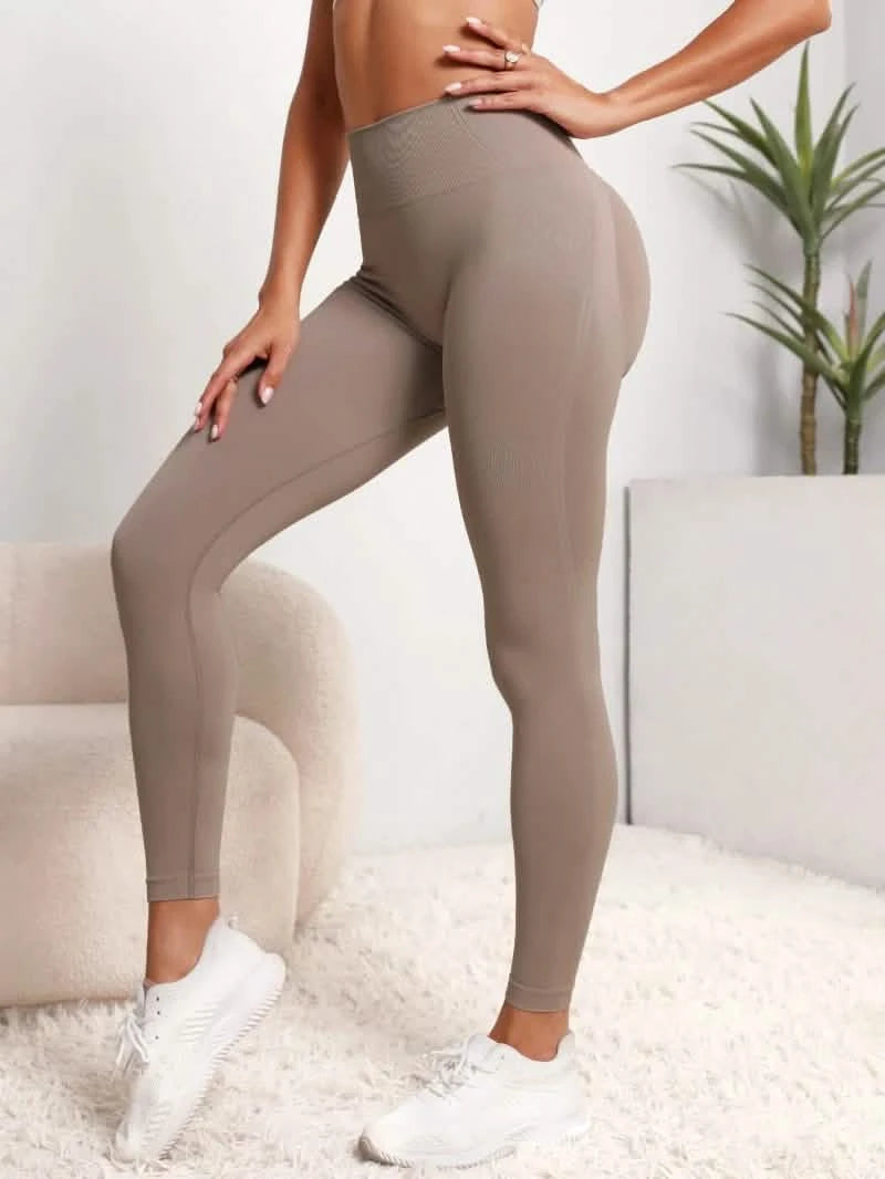 High-Waist Yoga Leggings with Hip Lift