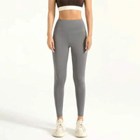 High-Waist Seamless Workout Leggings - gray / S - Women’s Activewear Pants