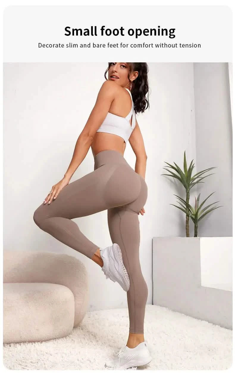 High-Waist Yoga Leggings with Hip Lift