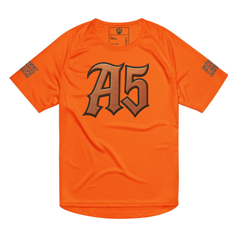 A5 Unisex Streetwear Mesh Jersey – Orange