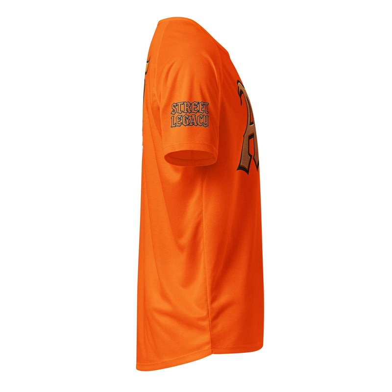 A5 Unisex Streetwear Mesh Jersey – Orange