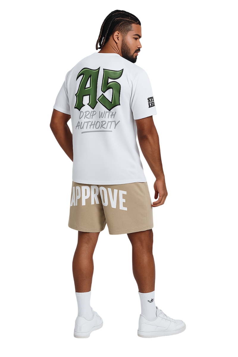 A5 Unisex Streetwear Mesh Jersey – White