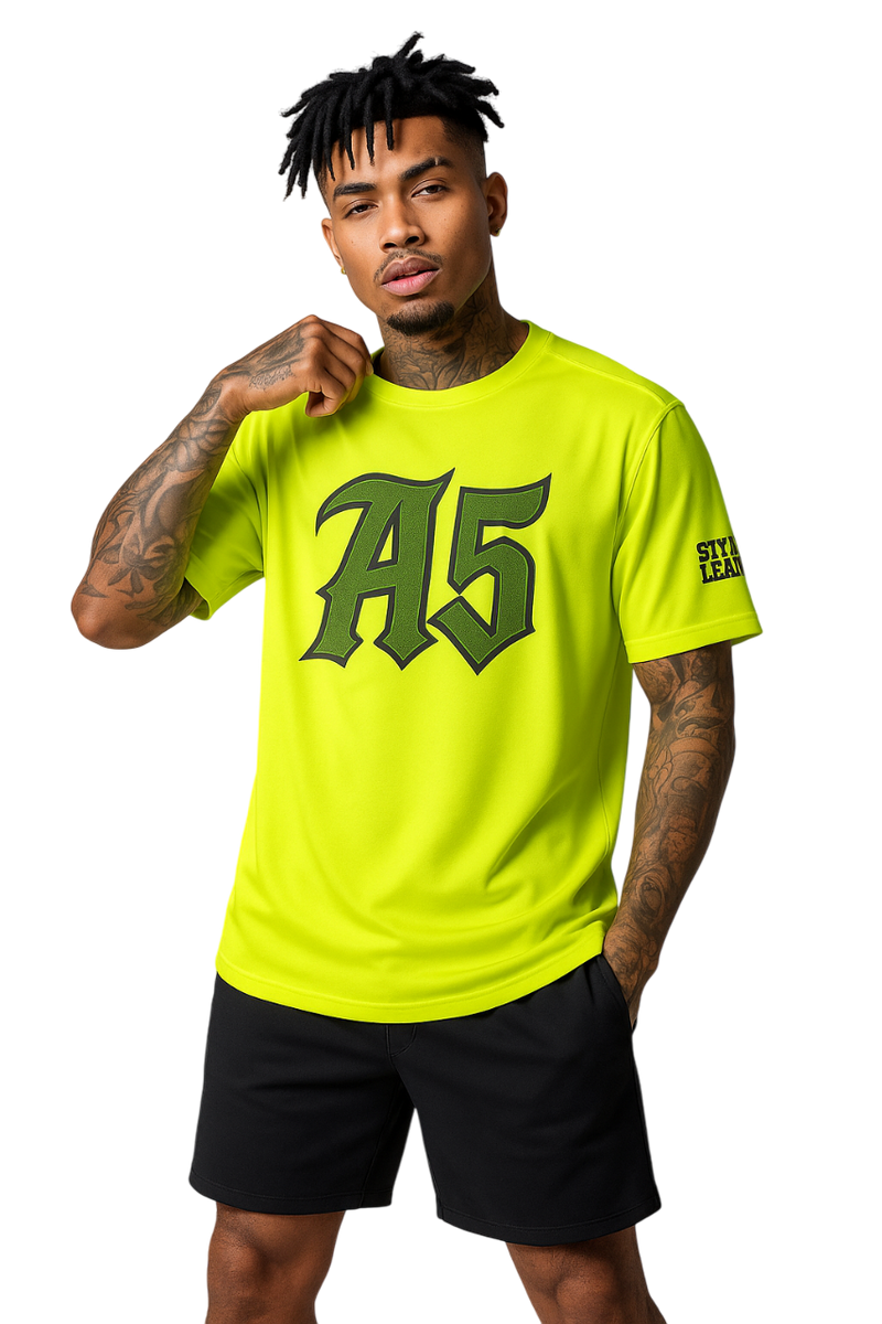 A5 Unisex Streetwear Mesh Jersey – Yellow