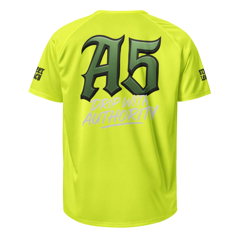 A5 Unisex Streetwear Mesh Jersey – Yellow