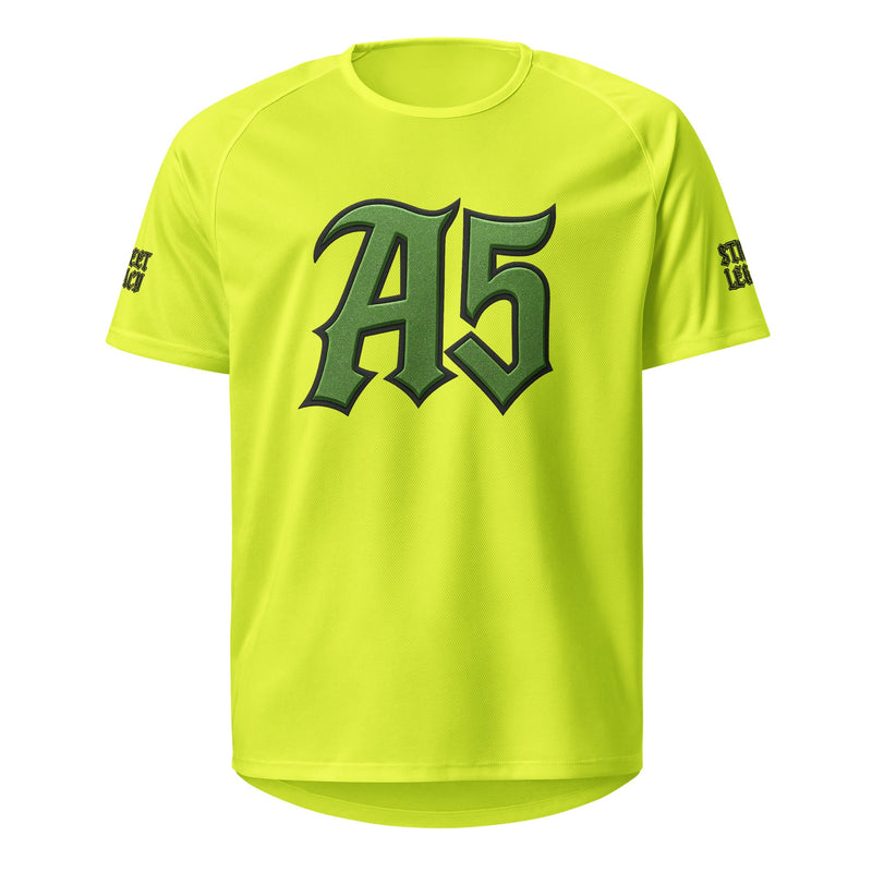 A5 Unisex Streetwear Mesh Jersey – Yellow