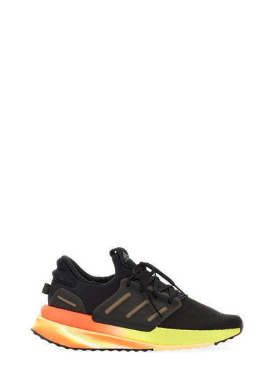 Adidas Men's Black Running Shoes with Neon Sole - hover