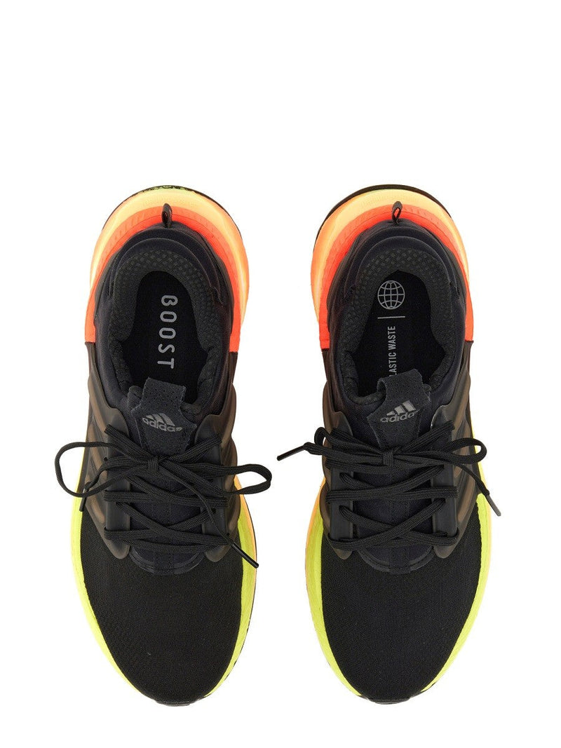 Adidas Men's Black Running Shoes with Neon Sole