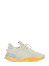 Adidas ZX 2K Boost White Rainbow Sole Sneakers - ADIDAS ORIGINALS / Beige / 10.5