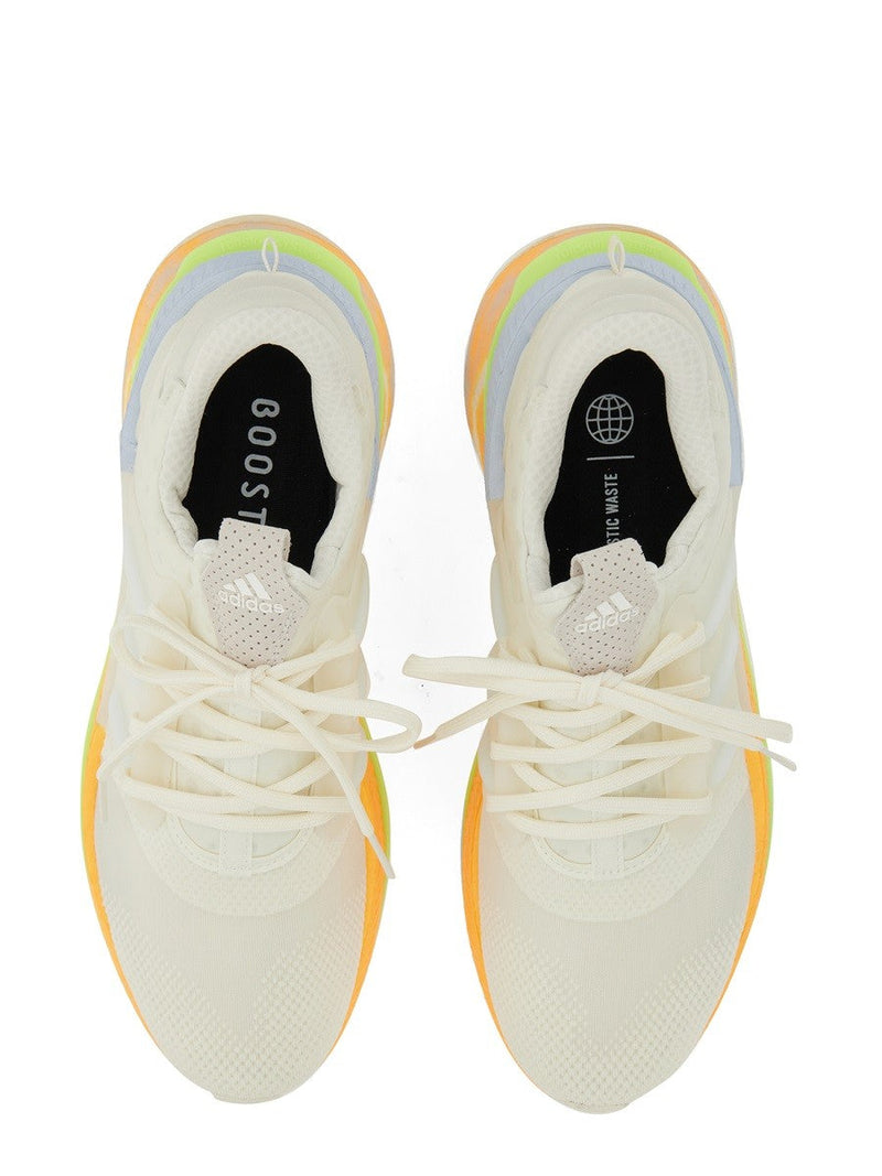 Adidas ZX 2K Boost White Rainbow Sole Sneakers