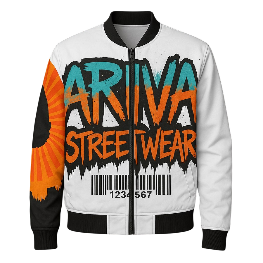 ARIVA Graffiti Streetwear Bomber Jacket
