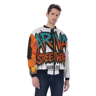 ARIVA Graffiti Streetwear Bomber Jacket – hover