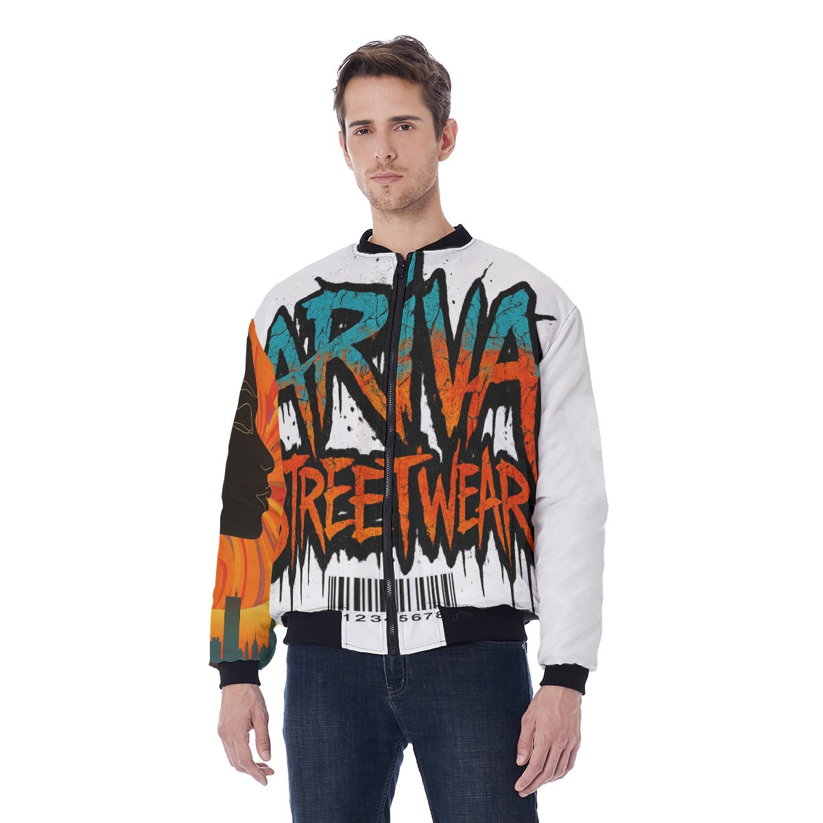ARIVA Graffiti Streetwear Bomber Jacket