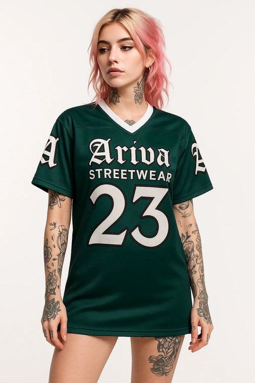 Ariva Streetwear #23 Green Icon Jersey — hover