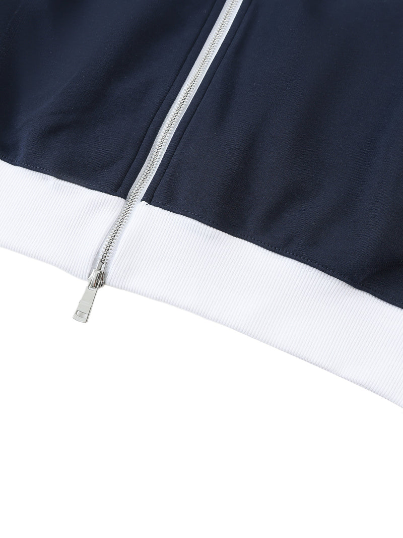 Ariva Streetwear “AS Legacy” Monogram Track Jacket - BLACK