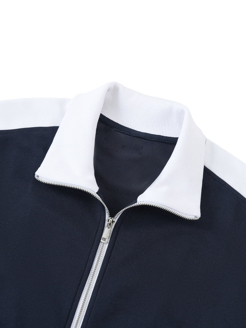 Ariva Streetwear “AS Legacy” Monogram Track Jacket - BLACK