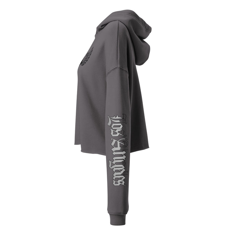 Ariva Streetwear "Winged A" Cropped Hoodie – Storm Grey Edition