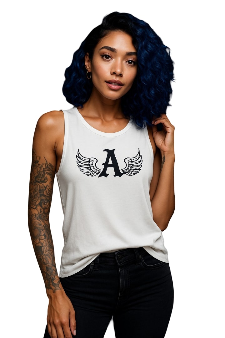 Ariva Streetwear Winged 'A' Tank - White