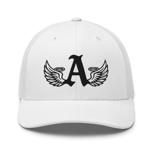 Ariva Streetwear “Winged A” Trucker Cap – Snow White