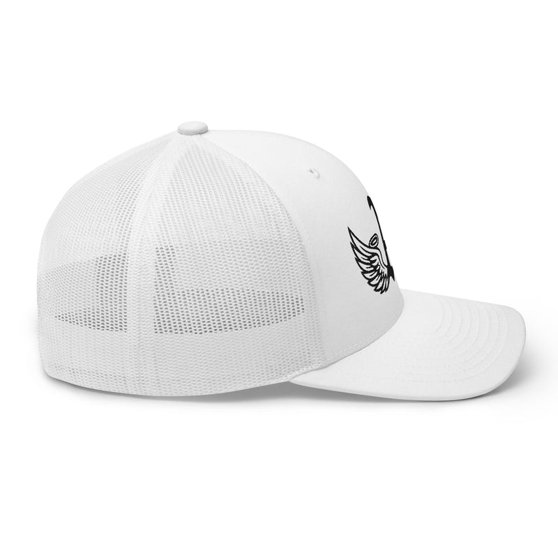 Ariva Streetwear “Winged A” Trucker Cap –  Snow White