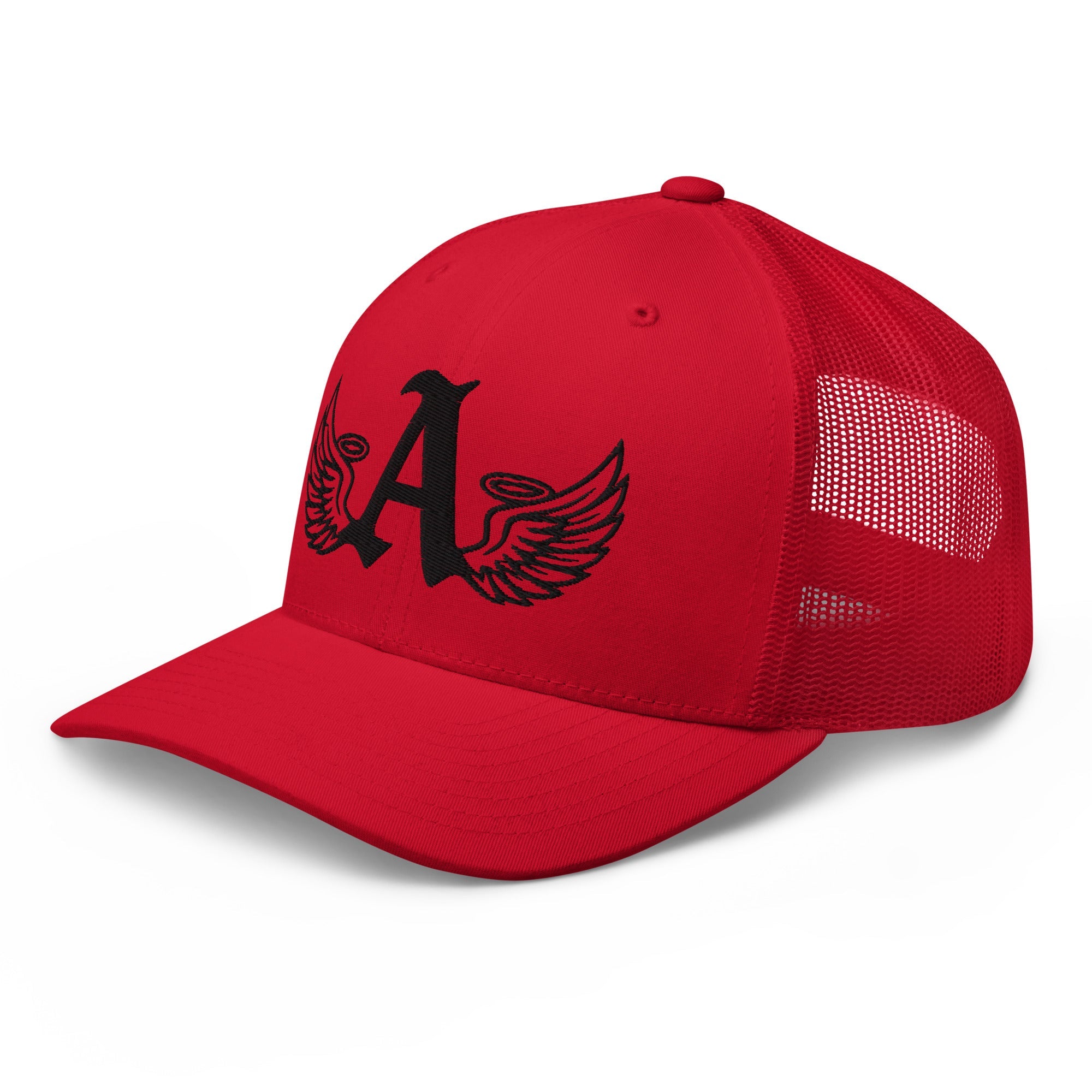 Ariva Streetwear “Winged A” Trucker Cap –  Solid Red Edition