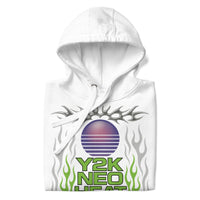 Arivastreetwear Y2K Neo Black Hoodie - White / S