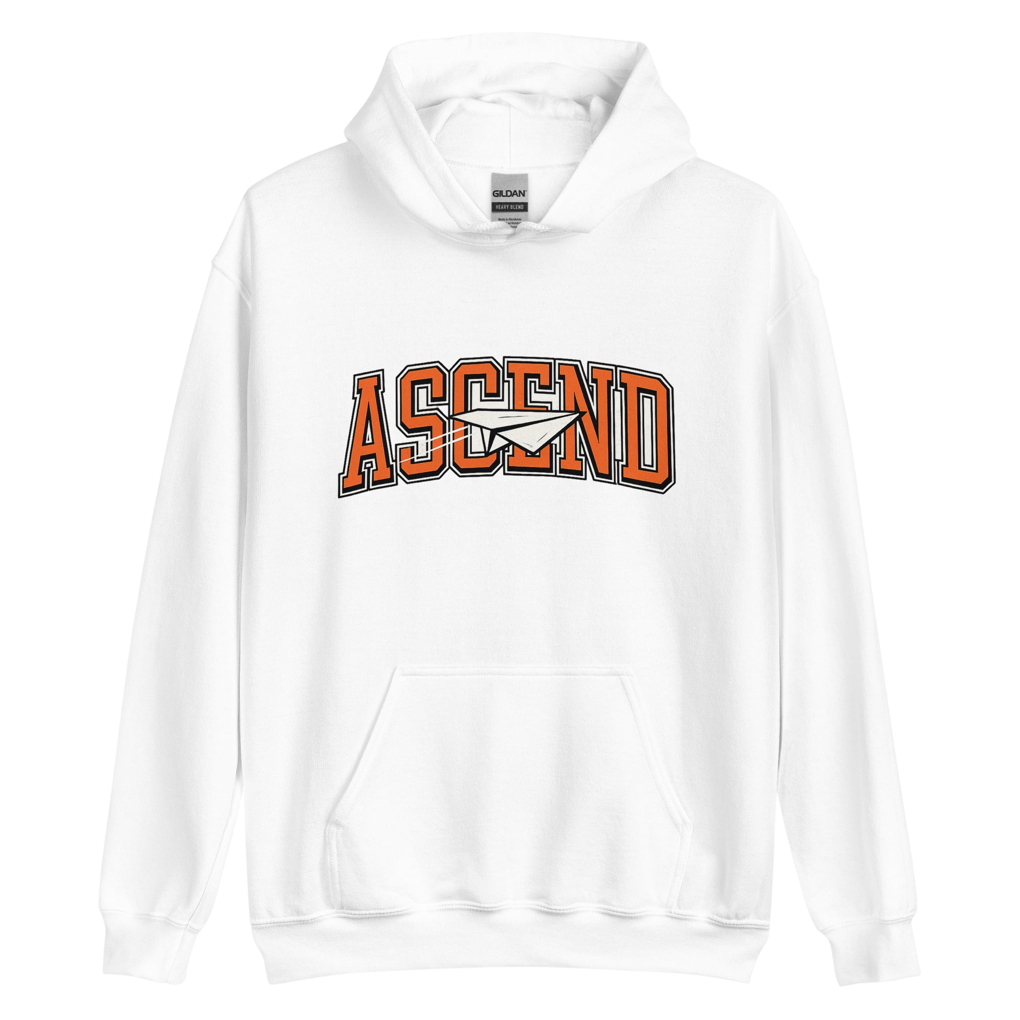 ASCEND Bold Graphic Hoodie - White - S