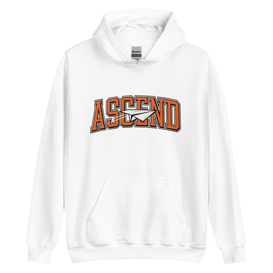 ASCEND Bold Graphic Hoodie - White
